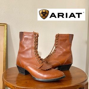 Ariat Women’s Heritage Paddock Lace Up Genuine Leather Boots- Size 10 (EUC)
